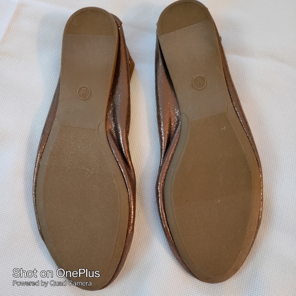 Fall Creek 🎁 Metallic Bronze size 9 walking shoes ballet shoes lightweight NWOT - Picture 5 of 6